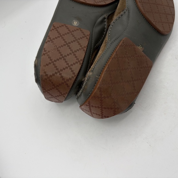Gucci Men's Suede Moccasin Driving Loafers Brown Olive Size 12 - Picture 6 of 14